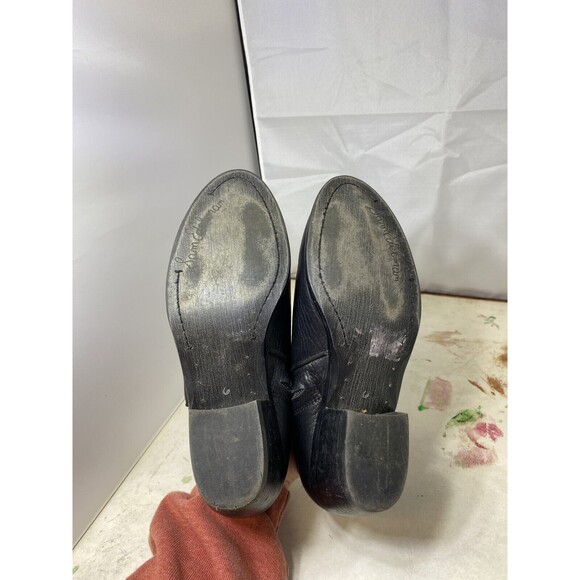 Sam Edelman Petty Leather Zippered Low Heel Ankle Bootie Black Size 6 - Picture 5 of 9